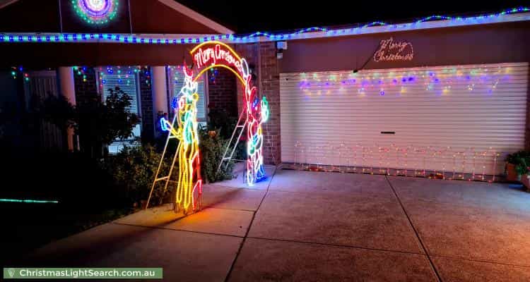 Christmas Light display at 3 Dudley Mews, Pakenham