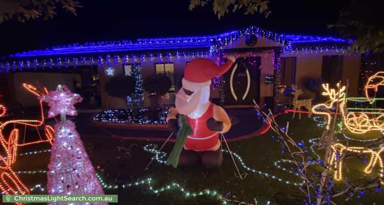 Christmas Light display at 8 Wallingford Place, Rowville