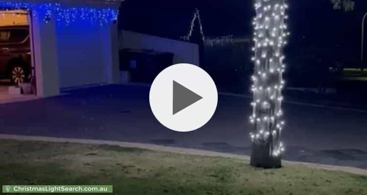 Christmas Light display at 102 Golf Links Drive, Carramar