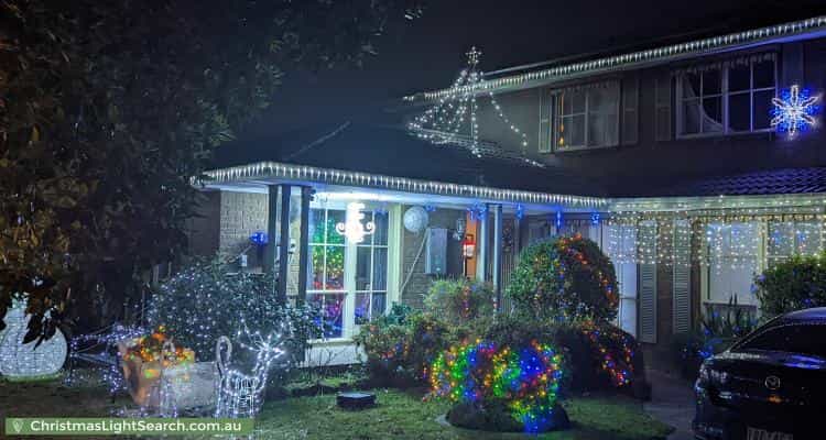 Christmas Light display at 7 Elmhurst Road, Gladstone Park