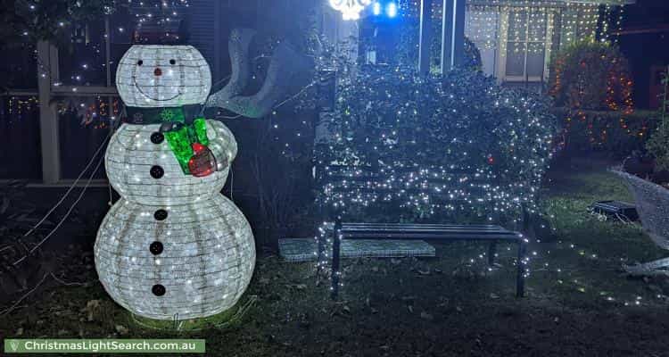 Christmas Light display at 7 Elmhurst Road, Gladstone Park