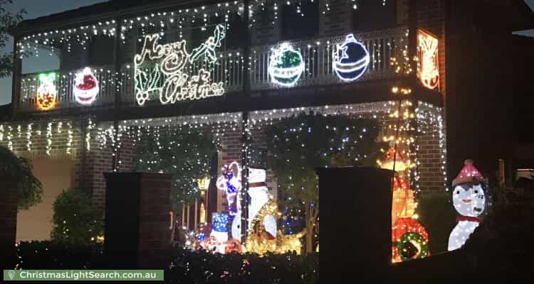 Christmas Light display at 15 Boronia Street, Bentleigh East