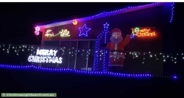 Christmas Light display at 42 Dickinson Grove, Mount Martha