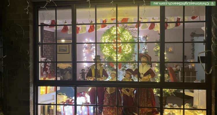 Christmas Light display at  Gordon Luxton Drive, North Haven