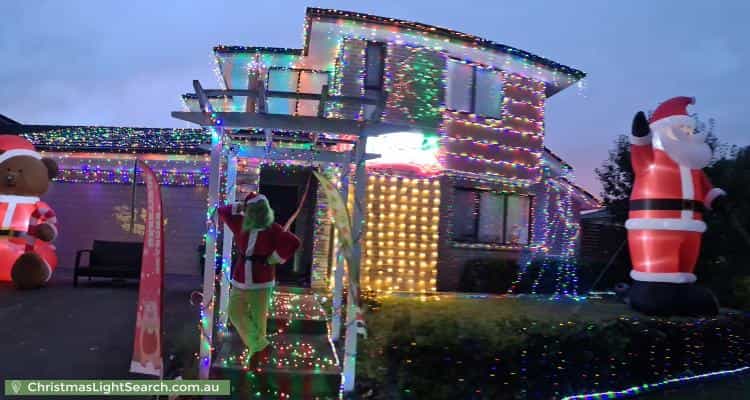 Christmas Light display at  Stonebridge Drive, Cessnock