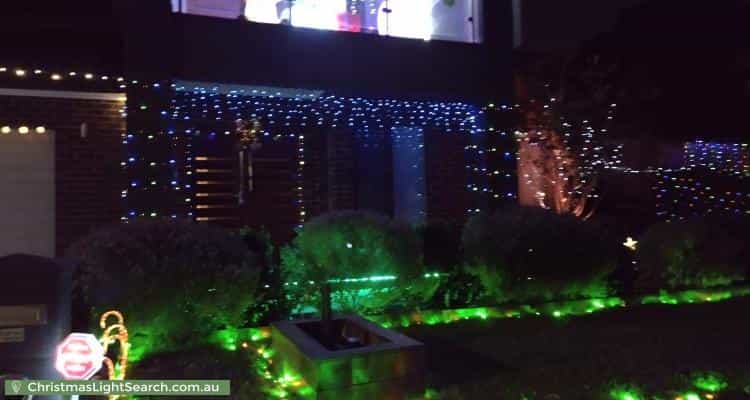 Christmas Light display at 25 Alluvian Way, Carrum Downs