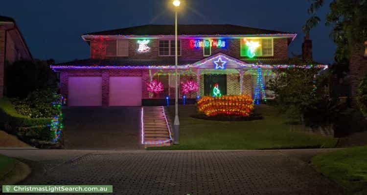 Christmas Light display at  Penrhyn Place, Castle Hill