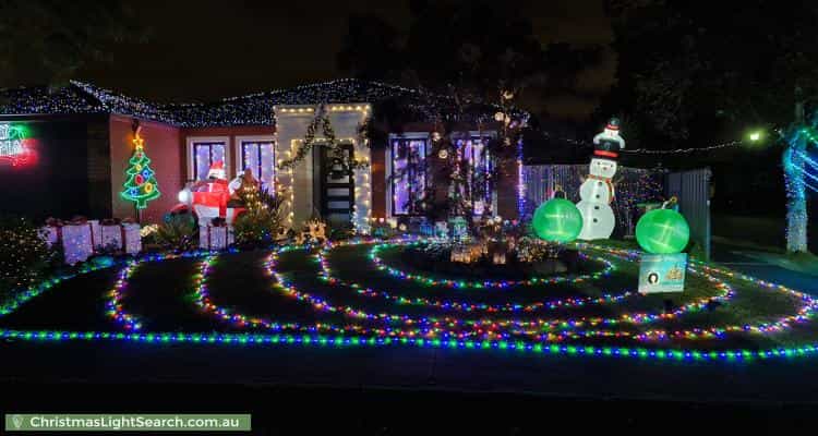 Christmas Light display at 1 Pendle Close, Narre Warren South