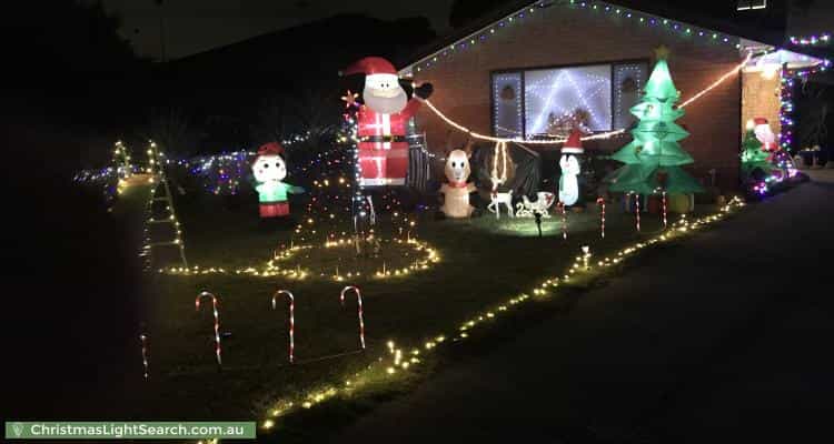 Christmas Light display at 4 Louisa Court, Oakleigh South