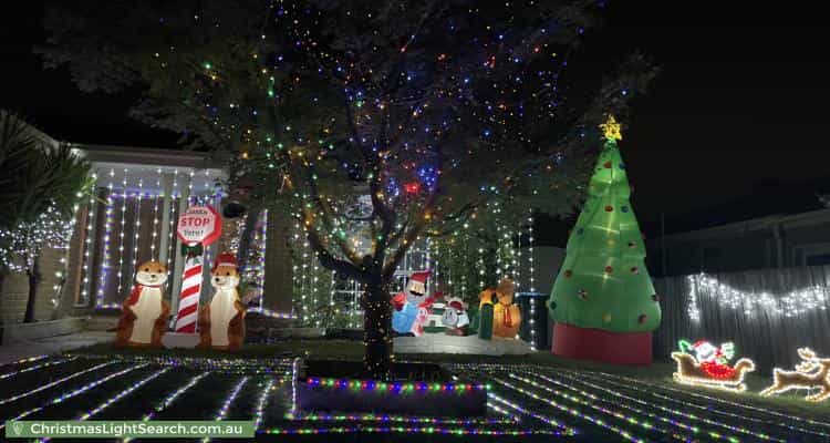 Christmas Light display at 3 Watersedge Close, Knoxfield