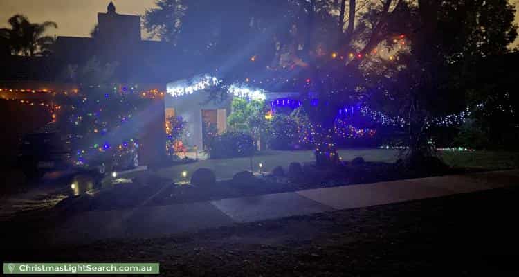 Christmas Light display at 10 Ashdown Way, Wheelers Hill
