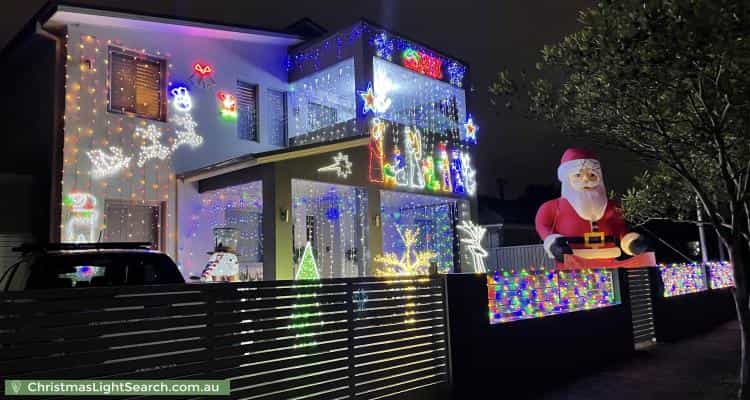 Christmas Light display at  Austin Crescent, Belfield