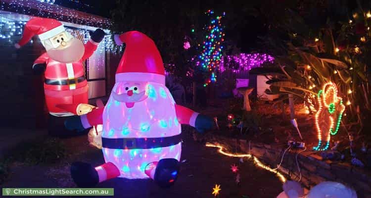 Christmas Light display at 25 Lennard Drive, Moana