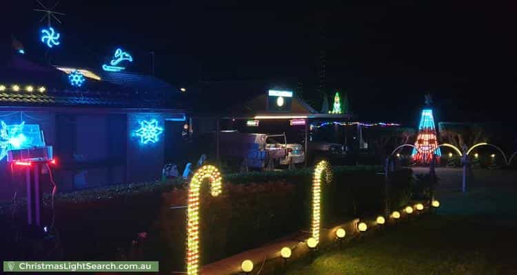 Christmas Light display at 7 Mokari Street, North Richmond