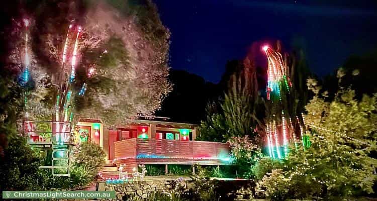 Christmas Light display at 110 Bellaview Road, Flagstaff Hill