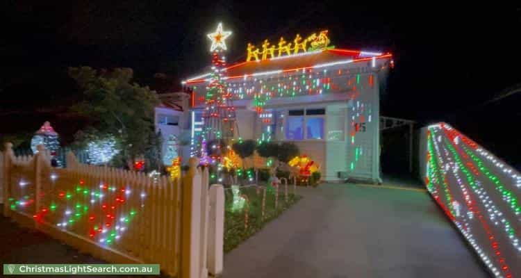 Christmas Light display at 15 Station Road, Williamstown