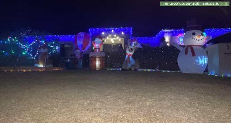 Christmas Light display at 5 Potter Street, Huntingdale