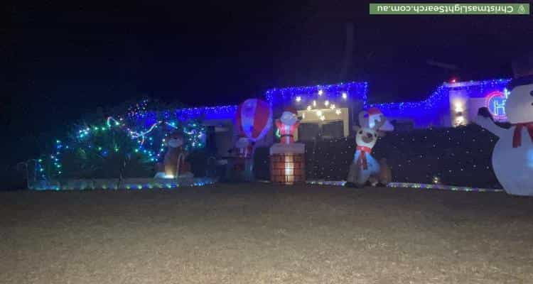 Christmas Light display at 5 Potter Street, Huntingdale