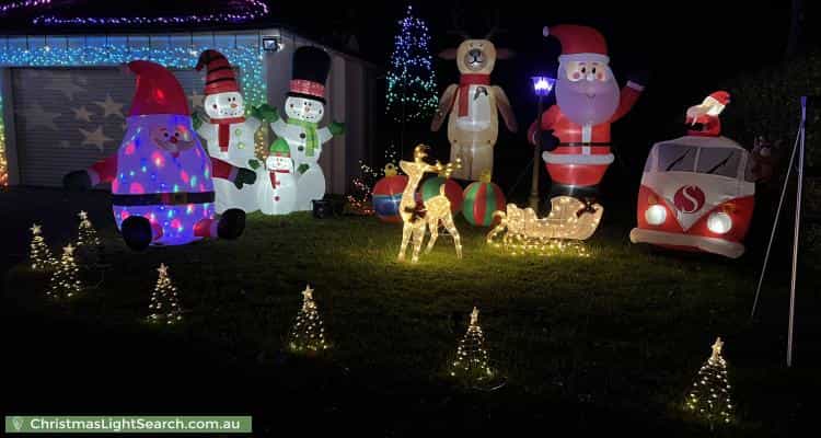 Christmas Light display at 22 Adelaide Avenue, East Lindfield