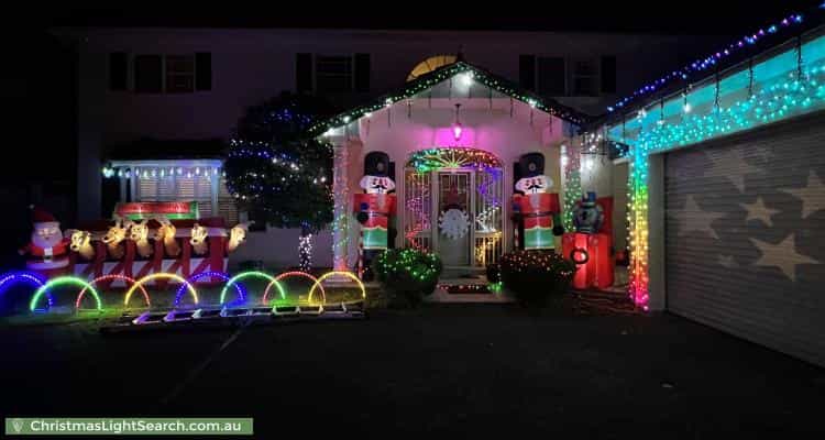 Christmas Light display at 22 Adelaide Avenue, East Lindfield