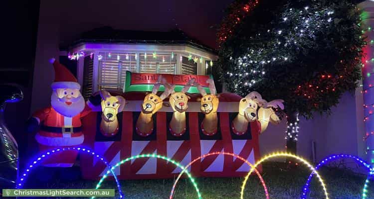 Christmas Light display at 22 Adelaide Avenue, East Lindfield