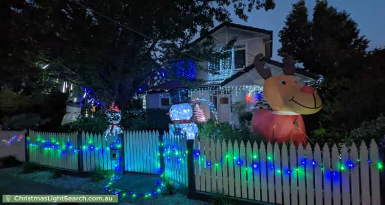 Christmas Light display at 20 Hilton Street, Mount Waverley