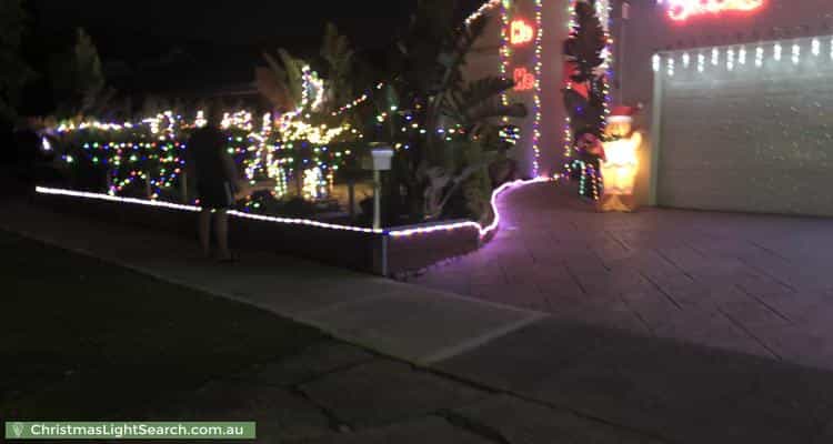 Christmas Light display at 30 Cardigan Crescent, Taylors Lakes