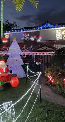 Christmas Light display at 1 Ann Court, Bundoora