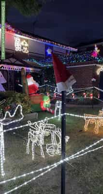 Christmas Light display at 1 Ann Court, Bundoora