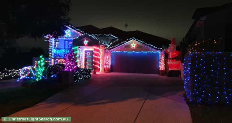 Christmas Light display at 46 Rollston Street, Amaroo