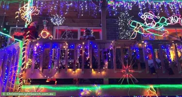 Christmas Light display at 25 Mulgrave Way, Croydon North