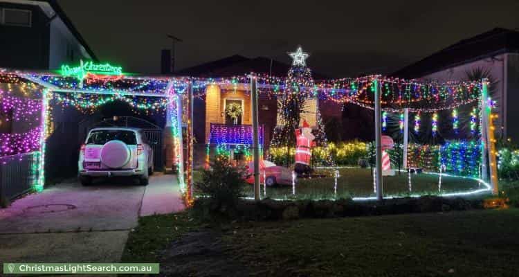 Christmas Light display at 28 Kingsway, Kingsgrove