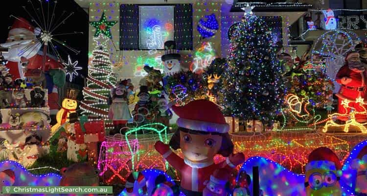 Christmas Light display at 5 Dickson Avenue, Mount Warrigal