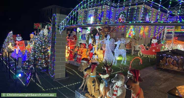 Christmas Light display at 5 Dickson Avenue, Mount Warrigal