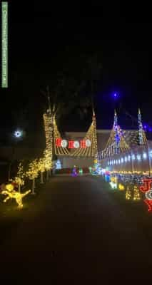 Christmas Light display at  Rise Place, Heathwood