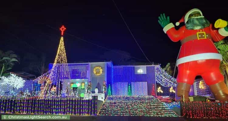 Christmas Light display at 19 Nemarra Street, Wynnum West