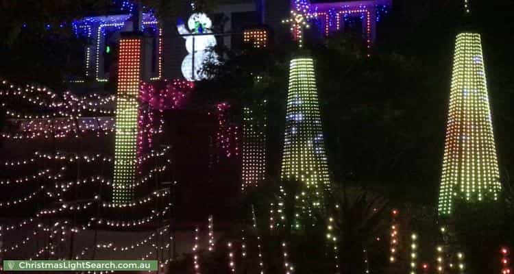 Christmas Light display at 39 Mascoma Street, Strathmore
