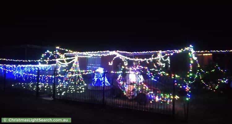 Christmas Light display at 303 Adelaide Road, Murray Bridge