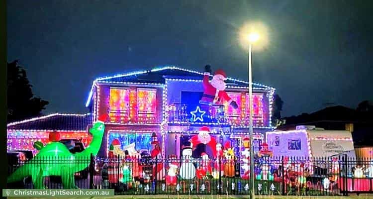 Christmas Light display at 37 Edgewater Circuit, Cairnlea