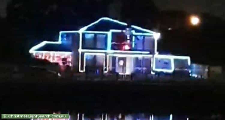 Christmas Light display at 37 Edgewater Circuit, Cairnlea