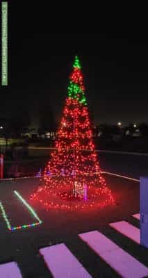 Christmas Light display at 24 Woodloes Street, Piara Waters
