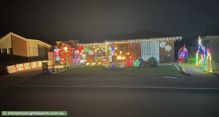 Christmas Light display at 64 Whitsunday Drive, Hoppers Crossing