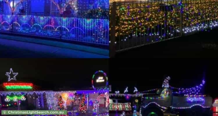 Christmas Light display at 19 Climus Street, Hassall Grove