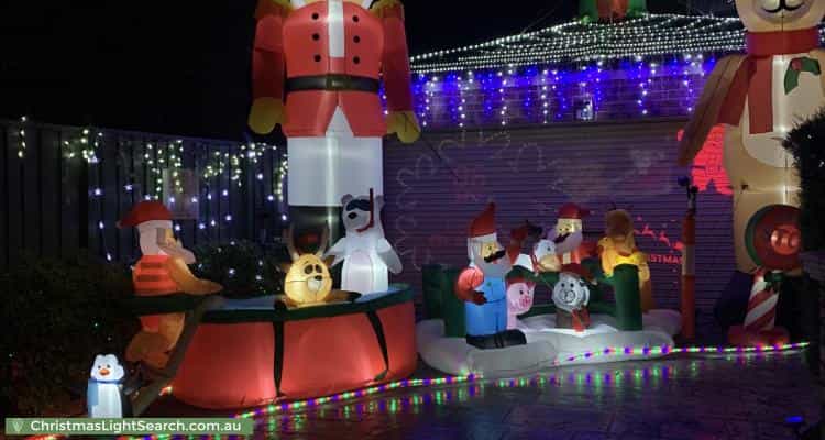 Christmas Light display at 19 Kings Court, Wantirna South