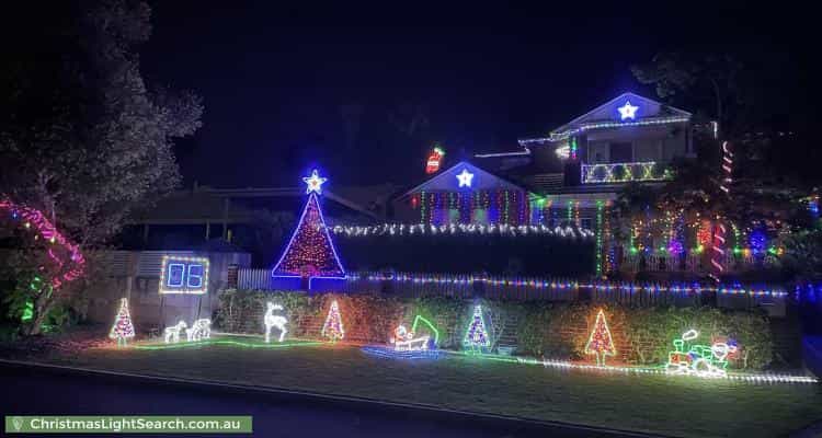 Christmas Light display at 8 Newport Gardens, Hillarys