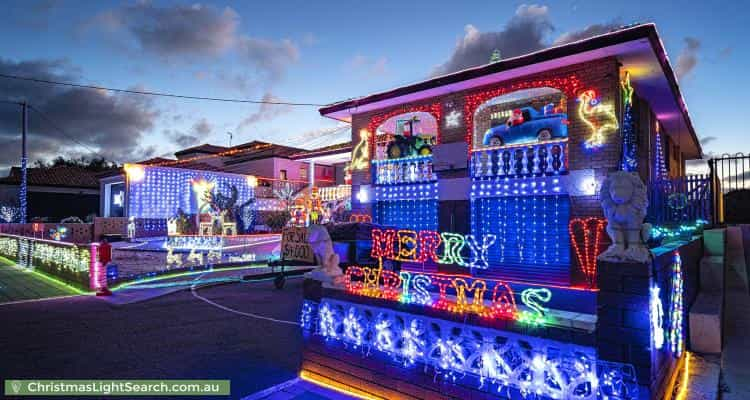 Christmas Light display at 12 Maidstone Street, Mount Tarcoola