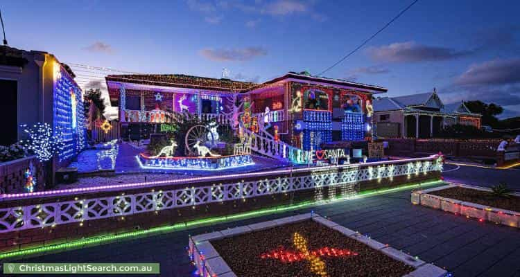 Christmas Light display at 12 Maidstone Street, Mount Tarcoola