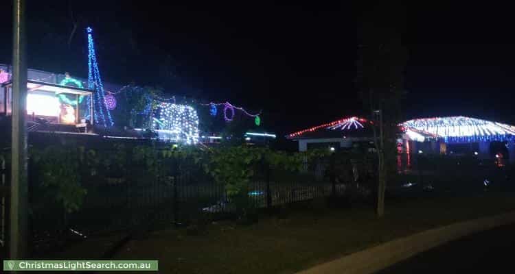 Christmas Light display at  Greenridge Street, Bentley Park