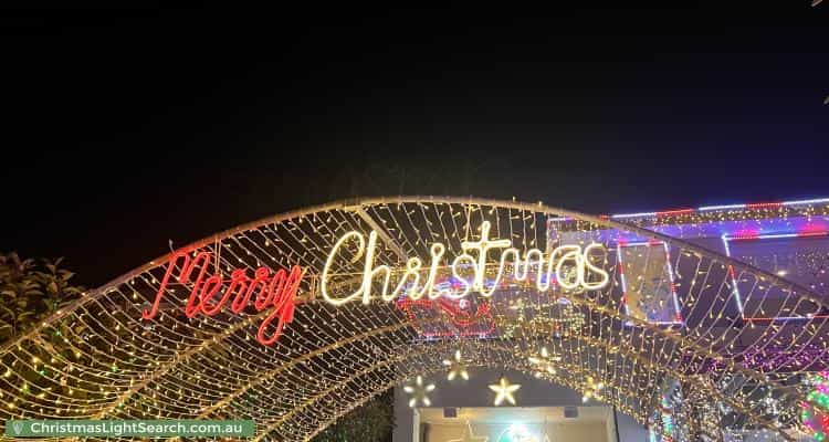 Christmas Light display at 91 Hennessy Avenue, Moorebank
