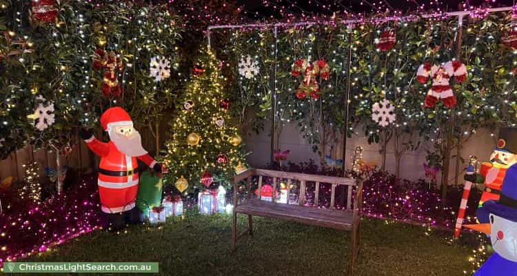 Christmas Light display at 91 Hennessy Avenue, Moorebank